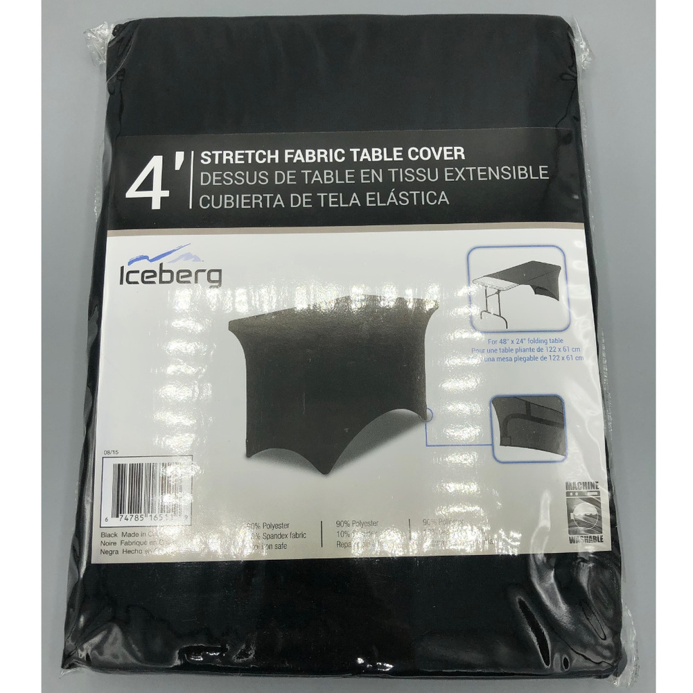 Iceberg Stretch Fabric Table Cover Tablecloth